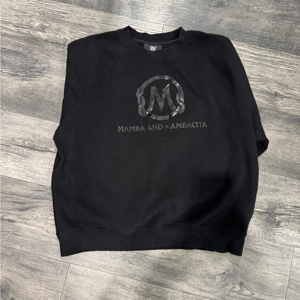 Mamba & Mambacita Black Crewneck Sweatshirt